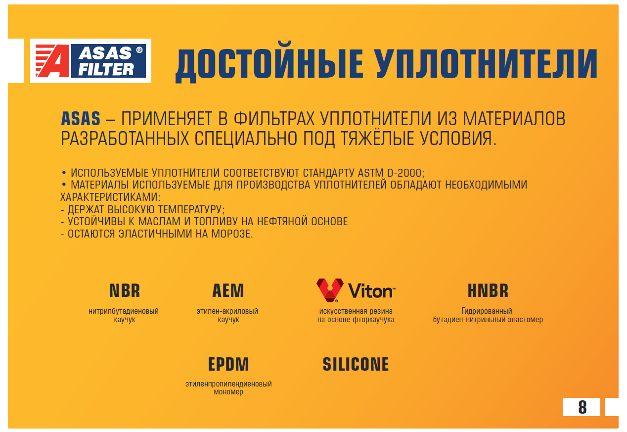 фильтры asas fleetguard аналог
