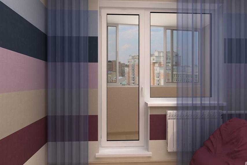 Пластиковые балконные двери