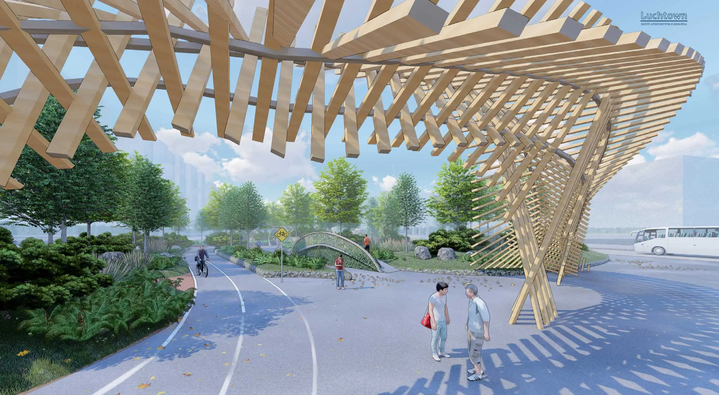 Бульвар на улице Щипакина