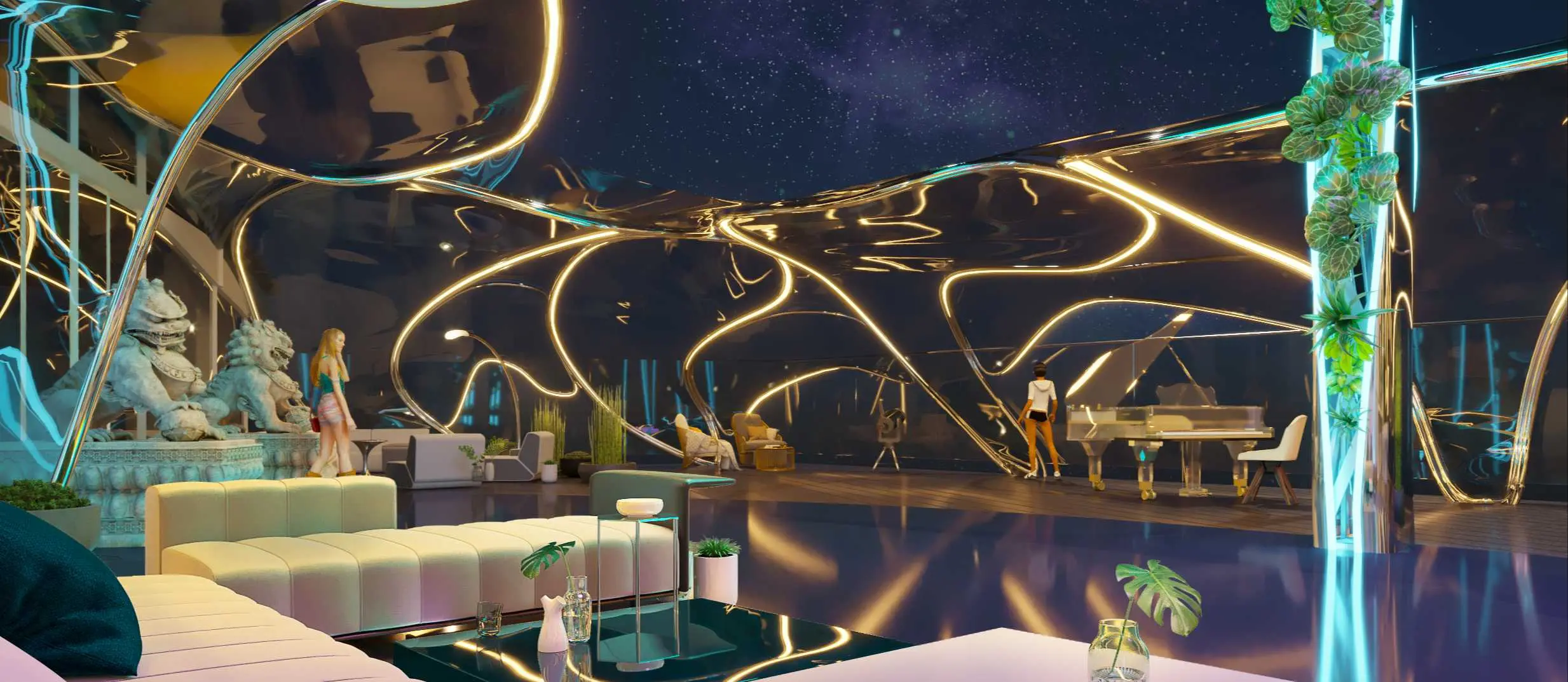 Дизайн ресторана Будда Бар