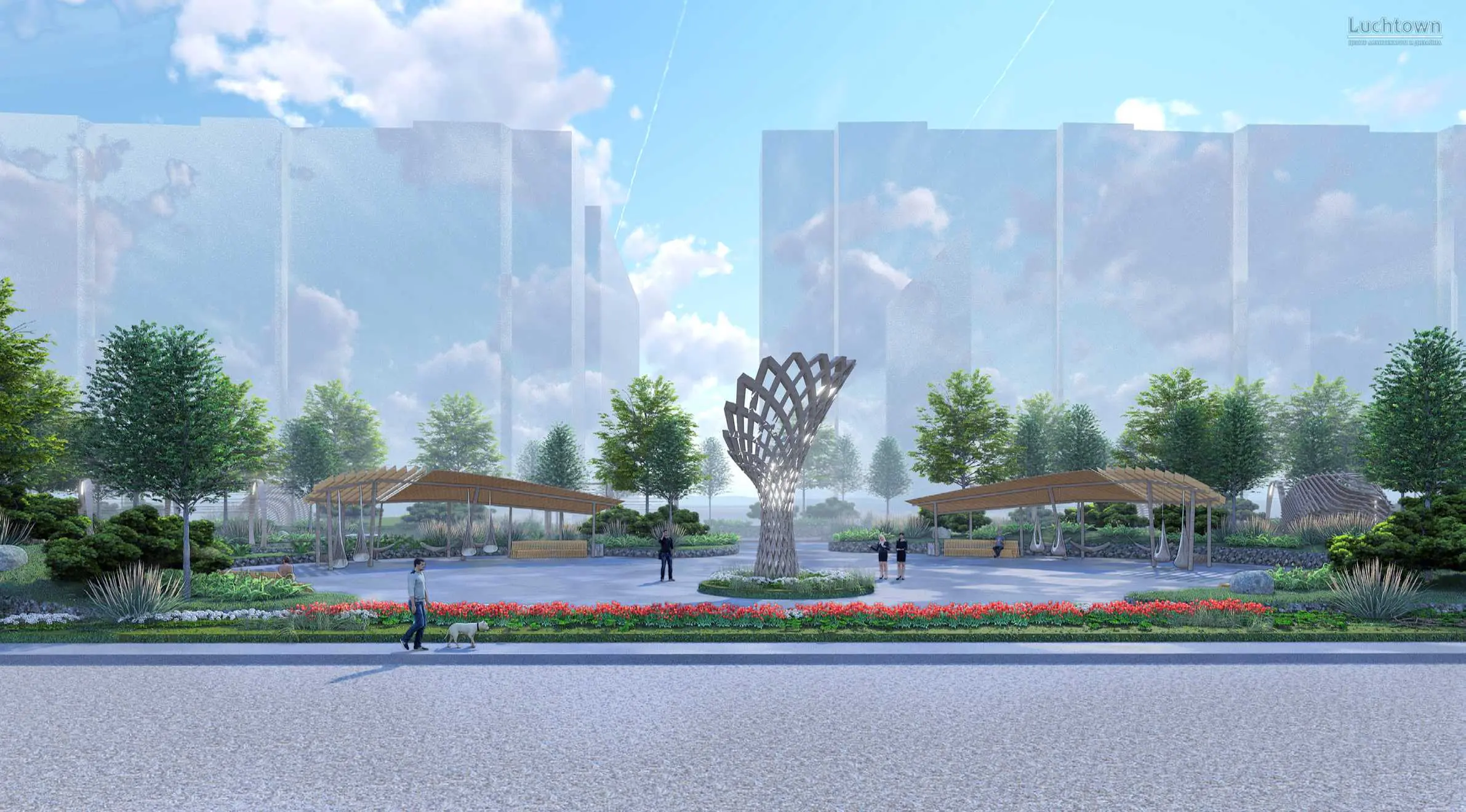 Бульвар на улице Щипакина