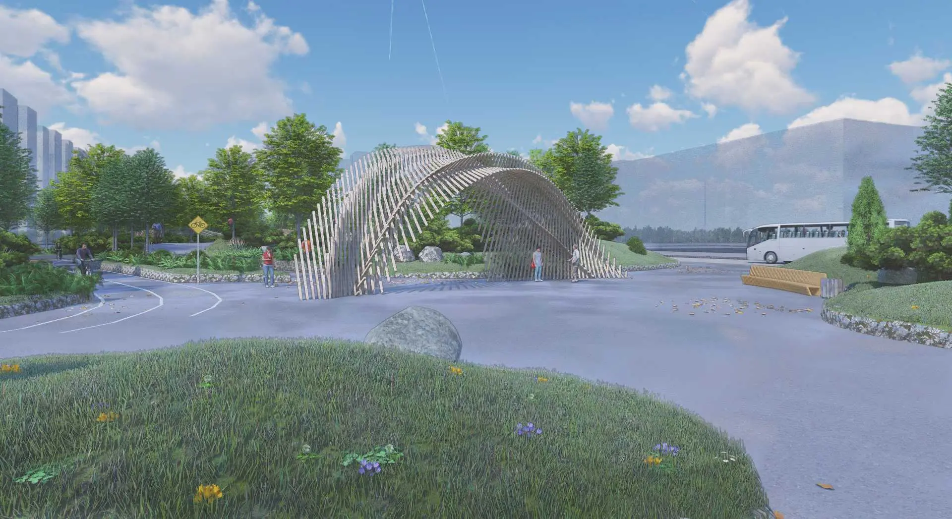 Бульвар на улице Щипакина