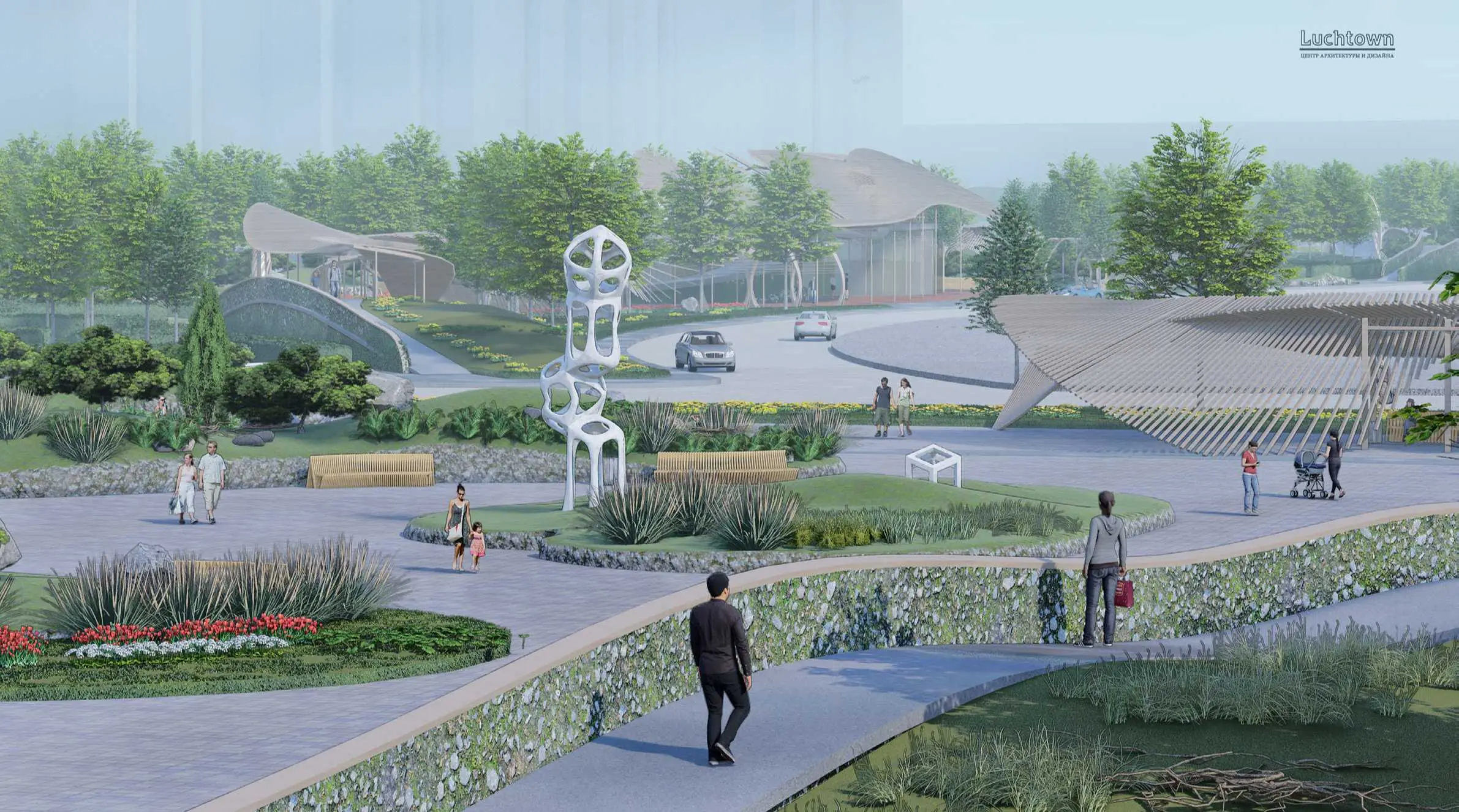 Бульвар на улице Щипакина