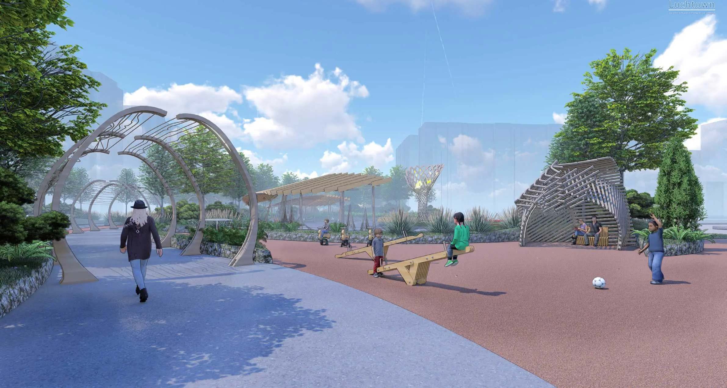 Бульвар на улице Щипакина