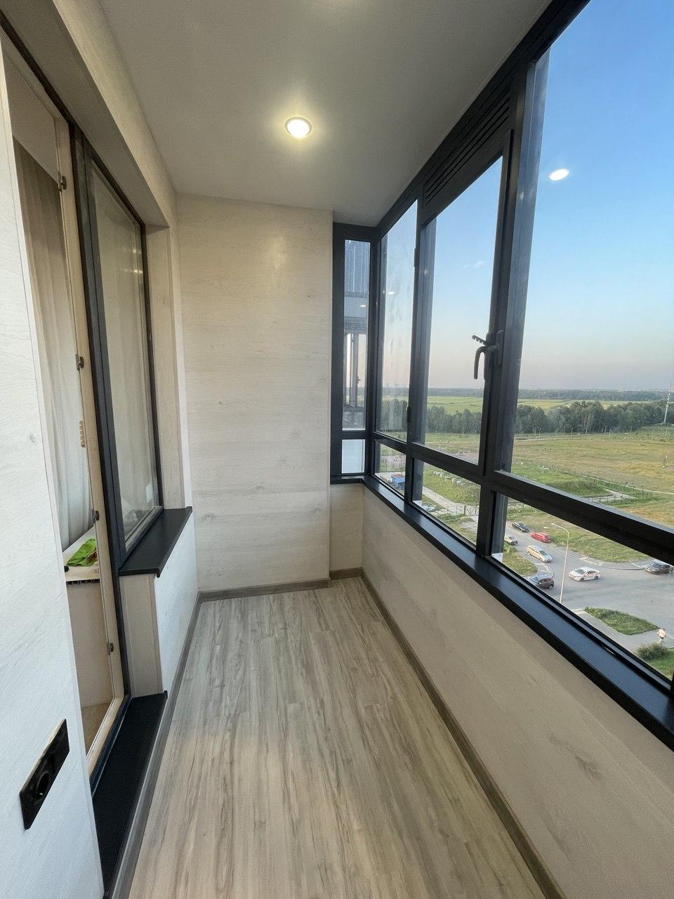 Обшить балкон ламинатом