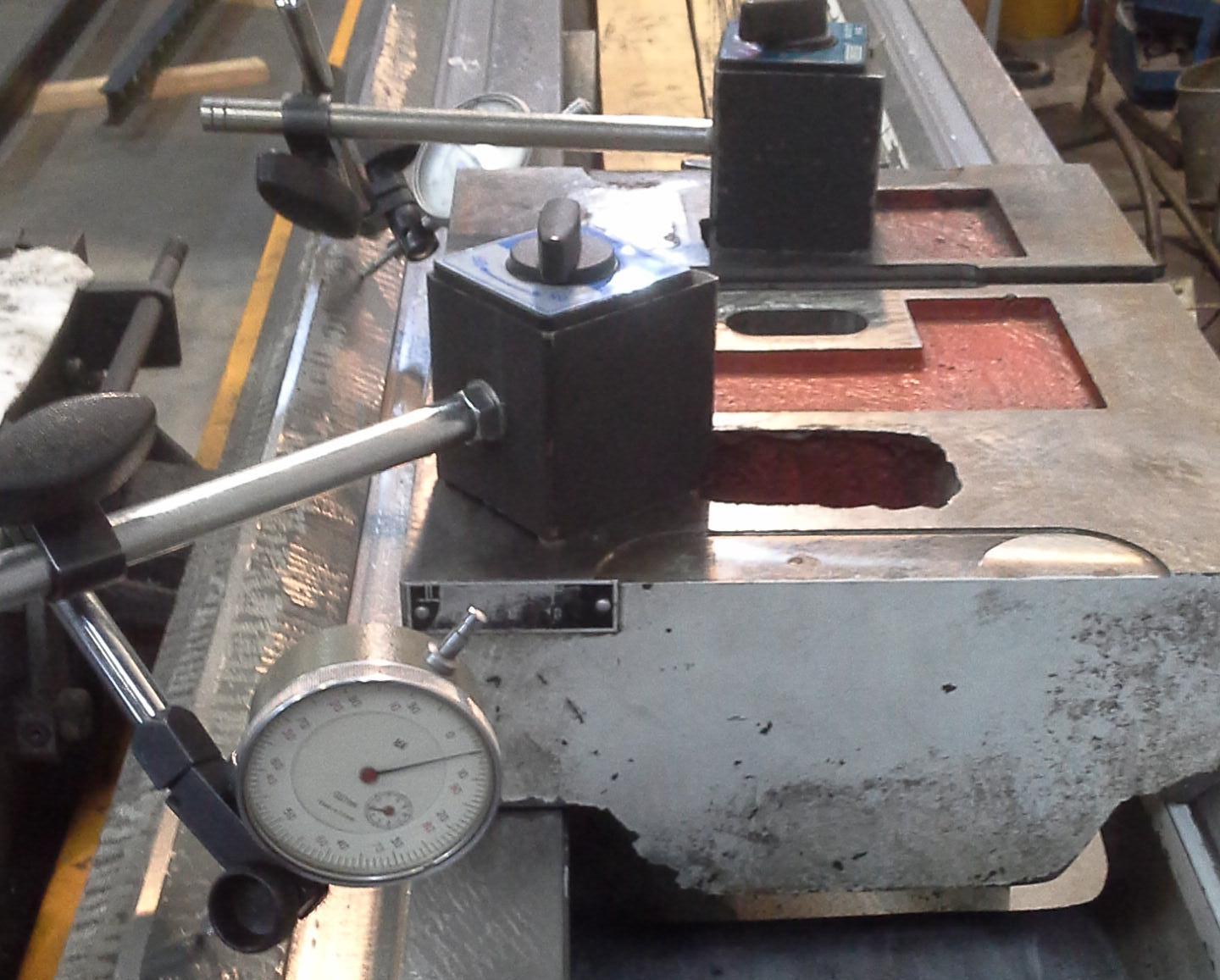 ремонт направляющих станины токарного станка CU500анка