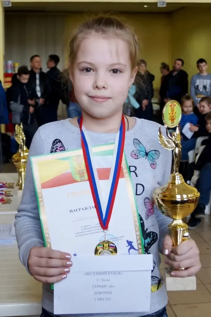 Золоткова Алёна - абсолютный победитель муниципального турнира «Весенний кубок»