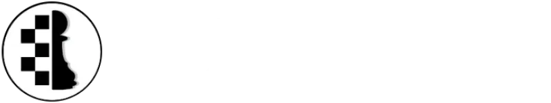 Полный логотип шахматной школы «Белые и чёрные» 