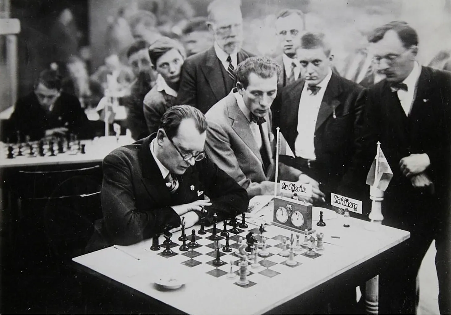 Александр Алехин на международном турнире в Баден-Бадене 1925 года