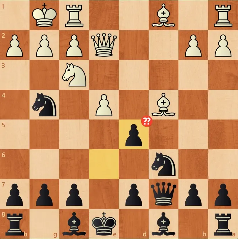 Шахматный зевок (??) - грубая ошибка