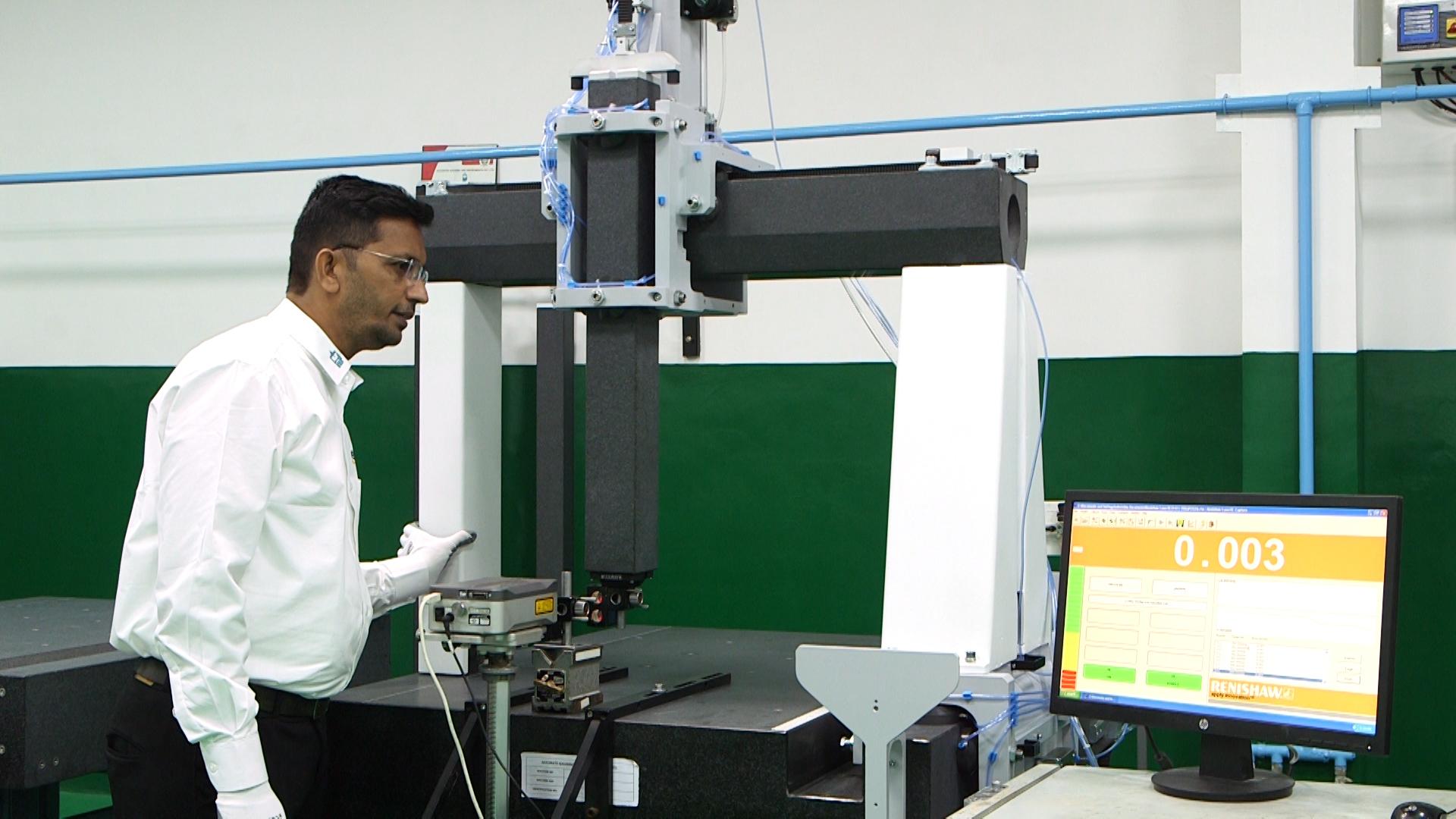 CMM laser calibration