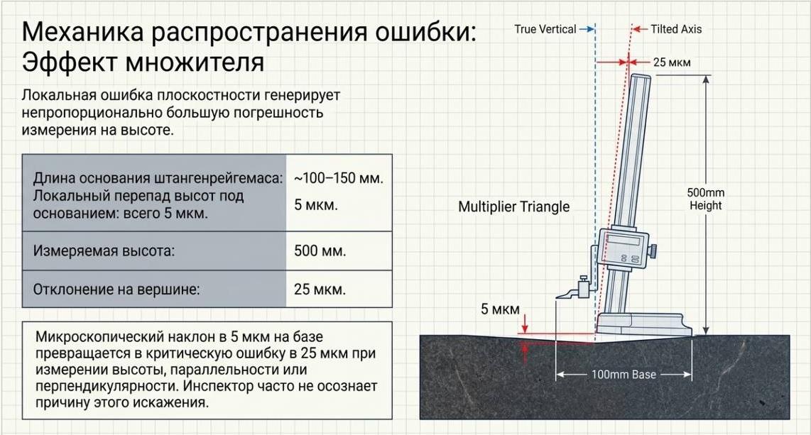 Высотомер на гранитной плите