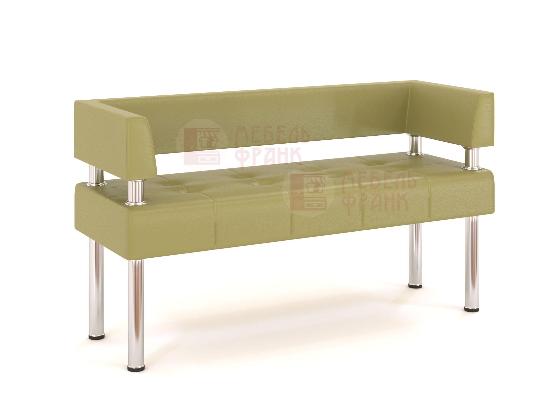 Диван Бизнес П-образная спинка салатовый