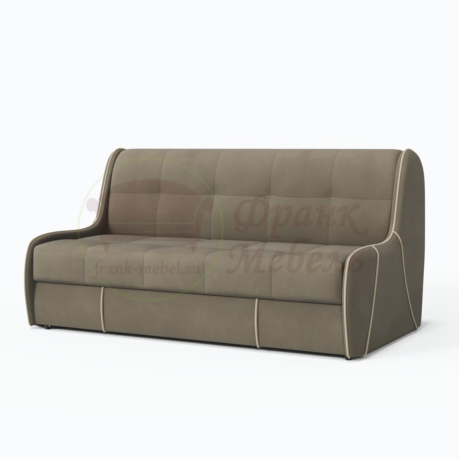 диван-кровать Рио бежевый, светлый кант