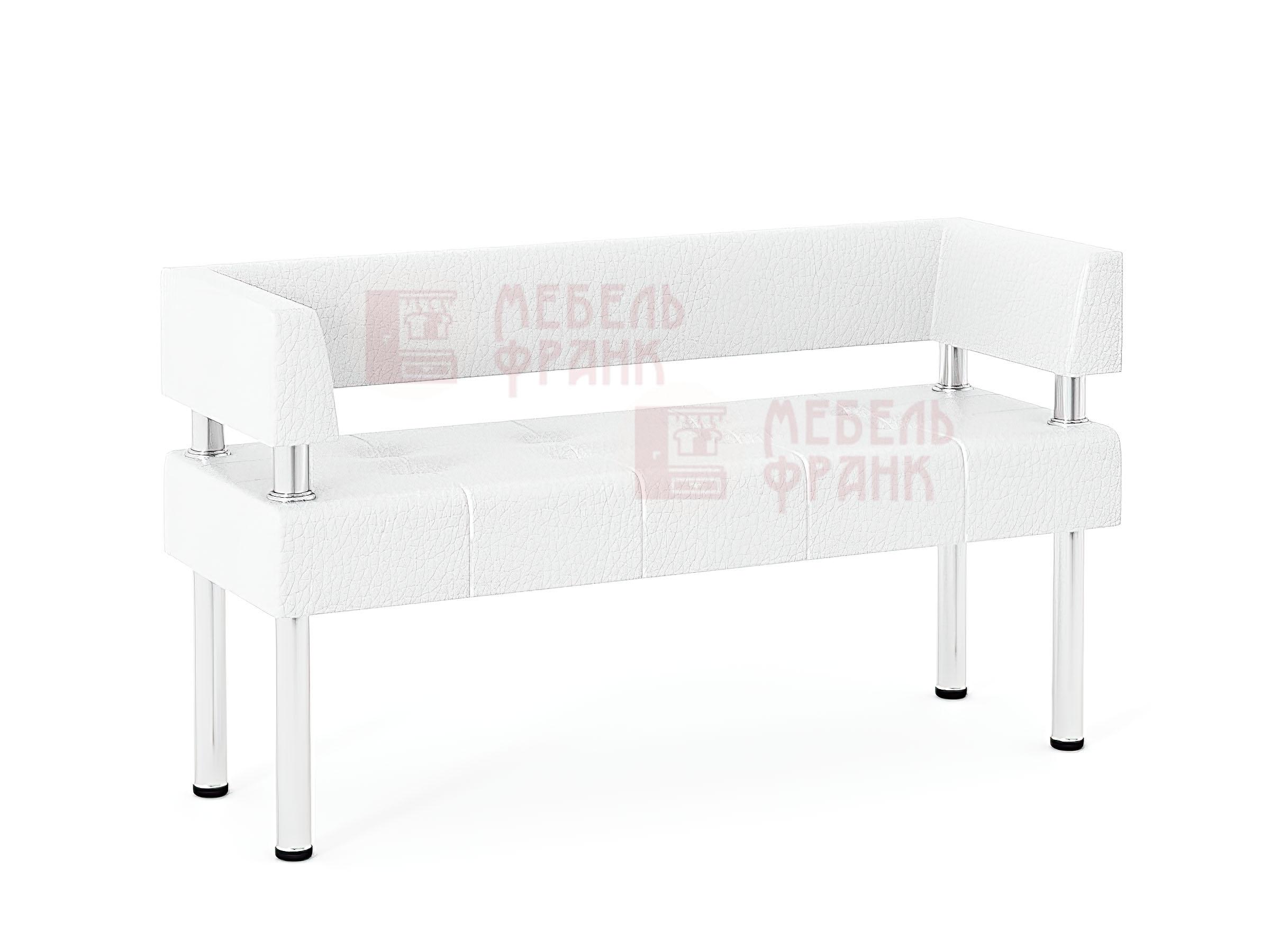 Диван Бизнес П-образная спинка белый