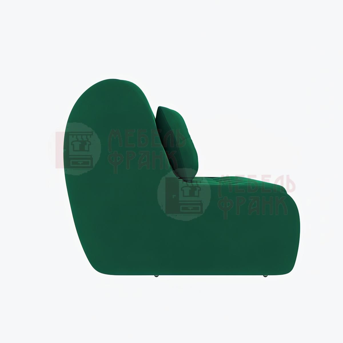 диван Барон 2 зеленый подлокотник