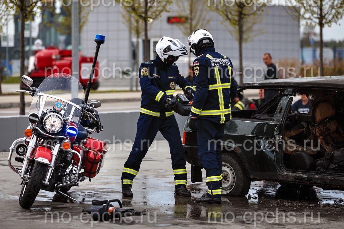 мобильный пожарный пост на мотоцикле