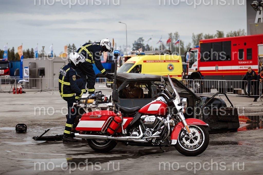 мобильный пожарный пост на мотоцикле