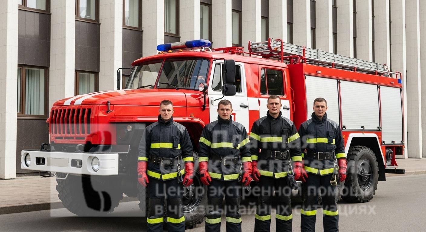 пожарный экипаж на мероприятие