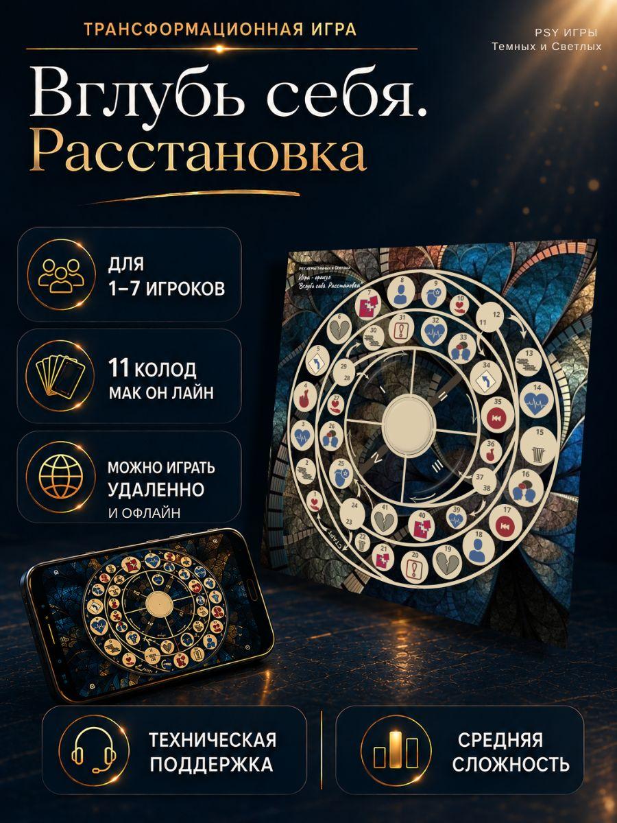 Слайд игры Вглубь себя.Расстановка 1