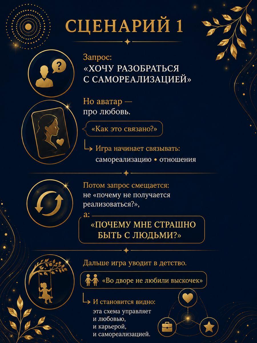 Слайд игры Вглубь себя.Расстановка 6