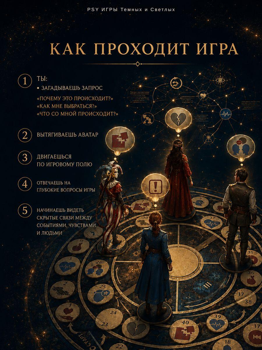Слайд игры Вглубь себя.Расстановка 3