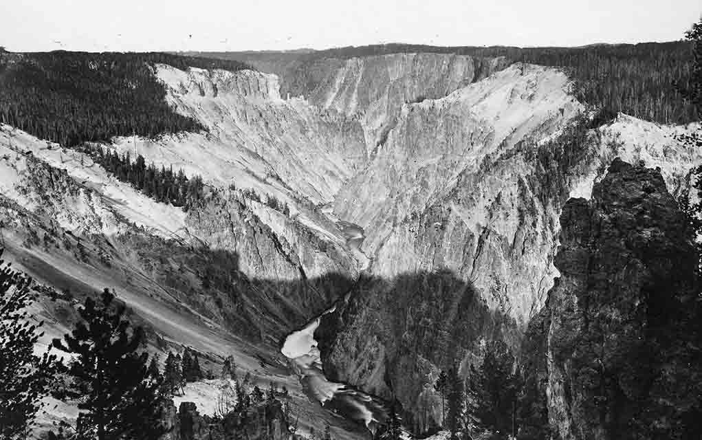 Jackson’s 1871 photo of the Grand Canyon of the Yellowstone