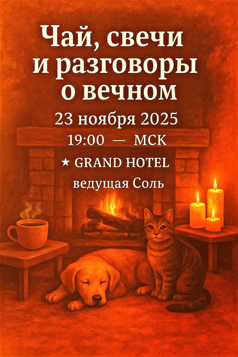 Чай, свечи и разговоры о вечном