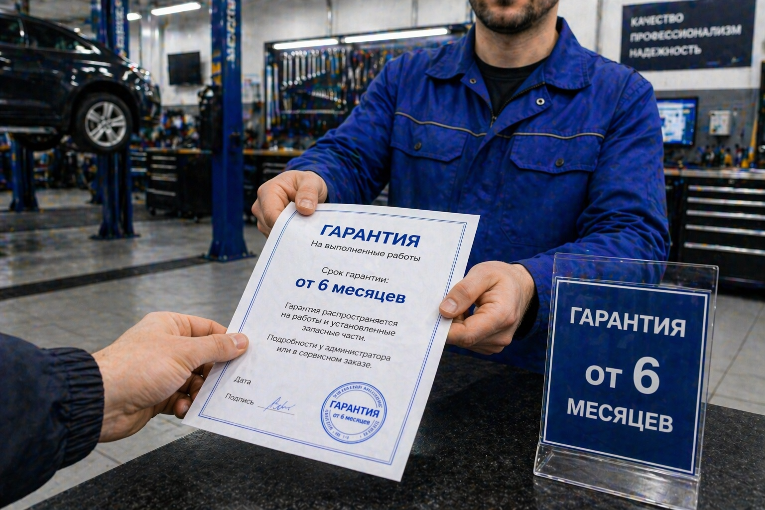 гарантия при замене шрус