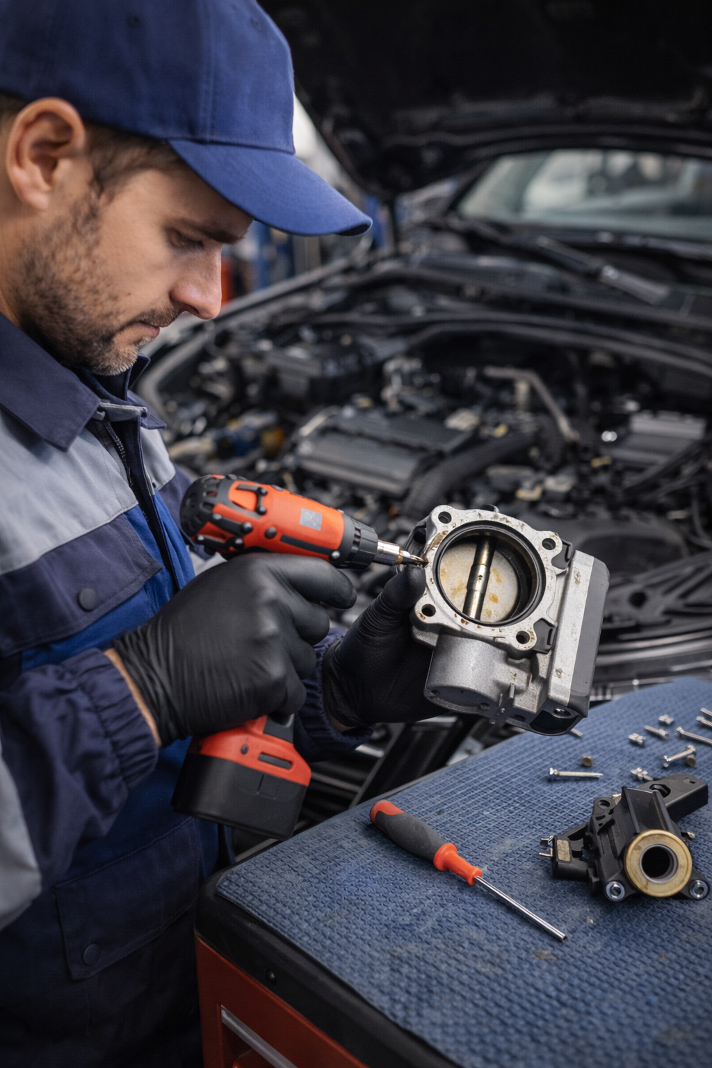 ремонт и адаптация дросселя