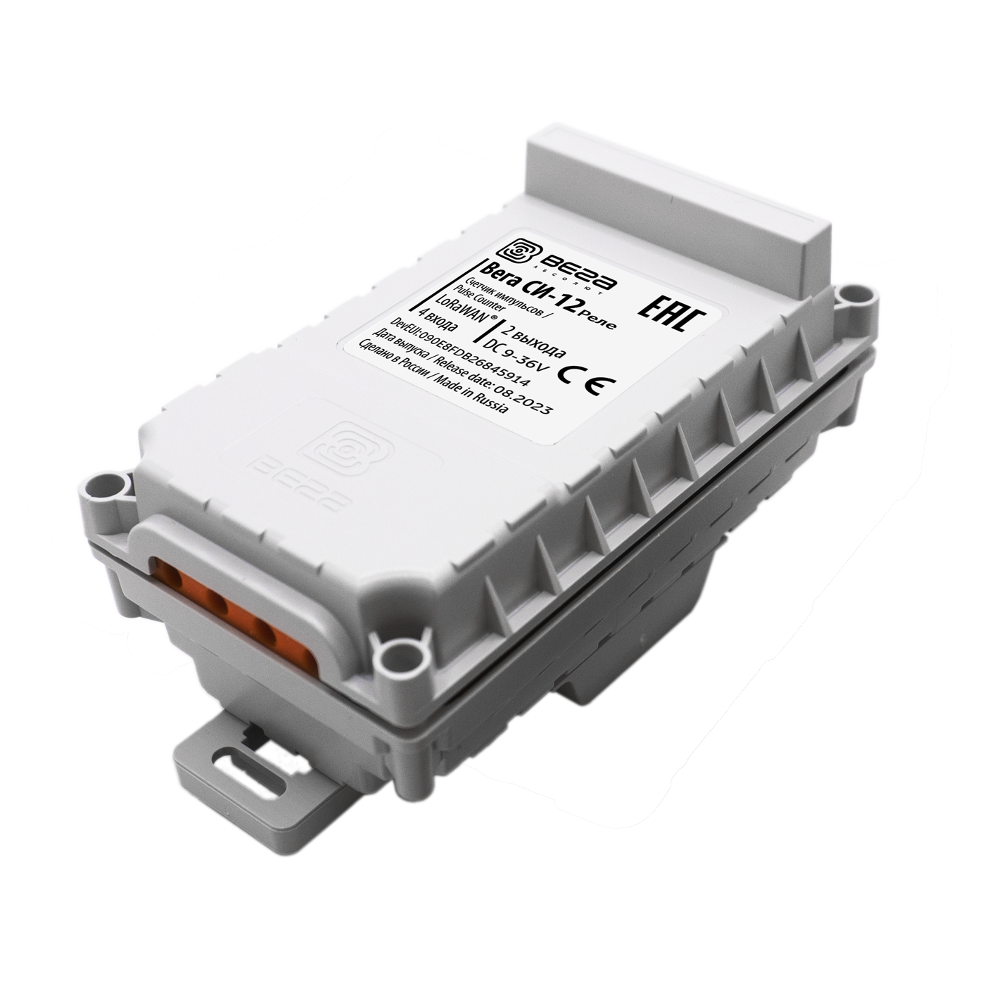 Счётчик импульсов Вега СИ-12 Реле со встроенными реле управления и четырьмя входами учёта Счётчик импульсов Вега СИ-12 Реле