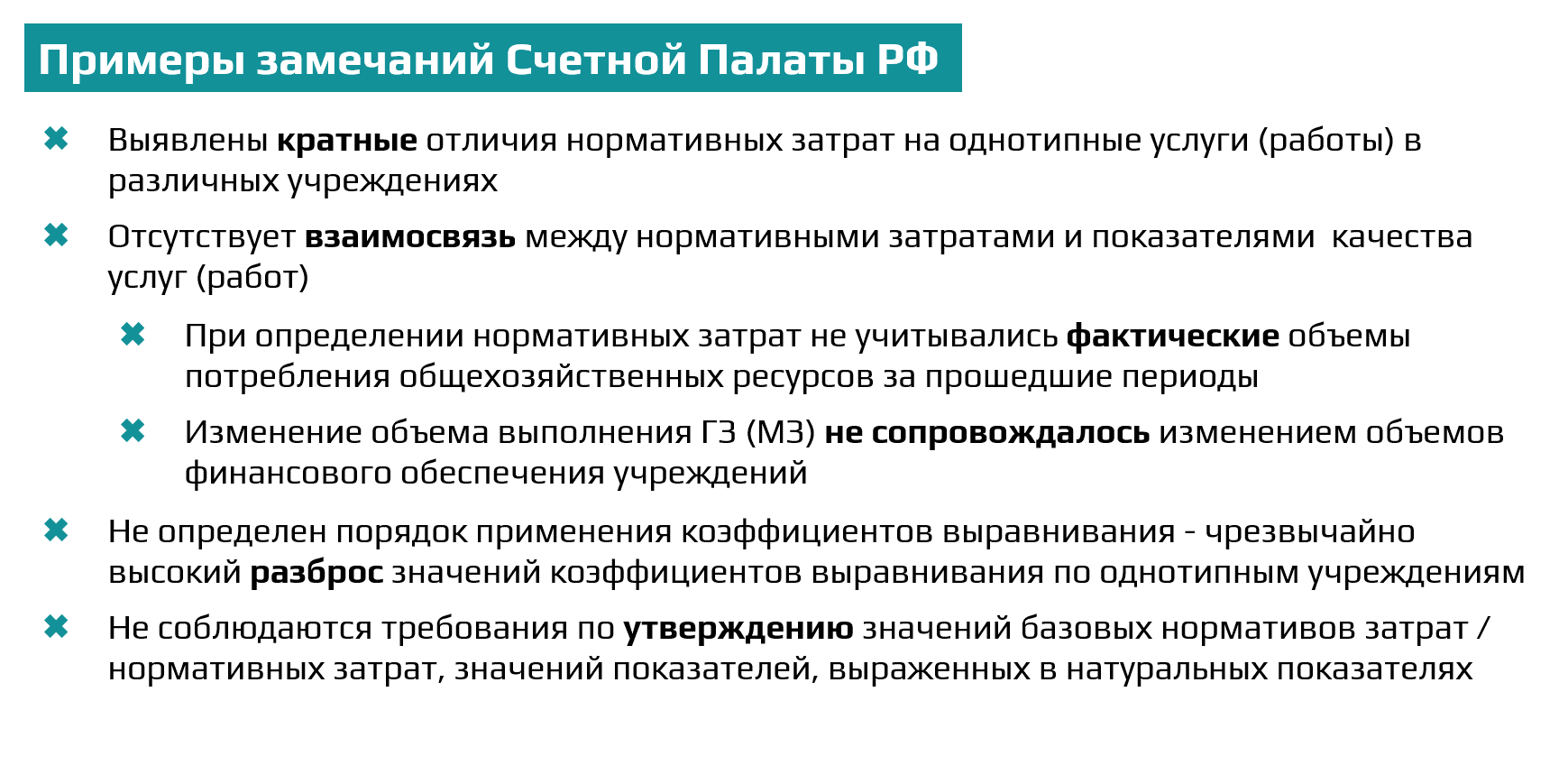Проблемы при расчете НЗ