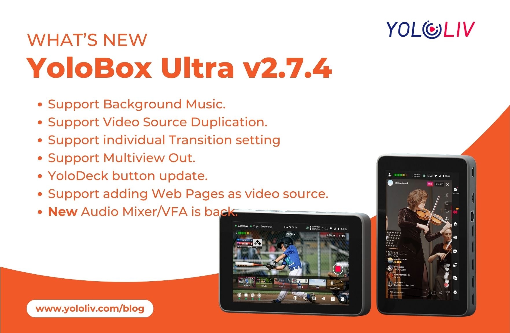 Что нового в YoloBox Ultra v2.7.4