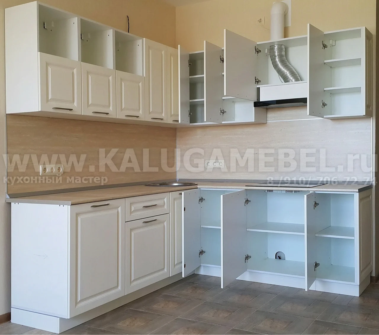 кухня Ламбер Милк с фрезер 3