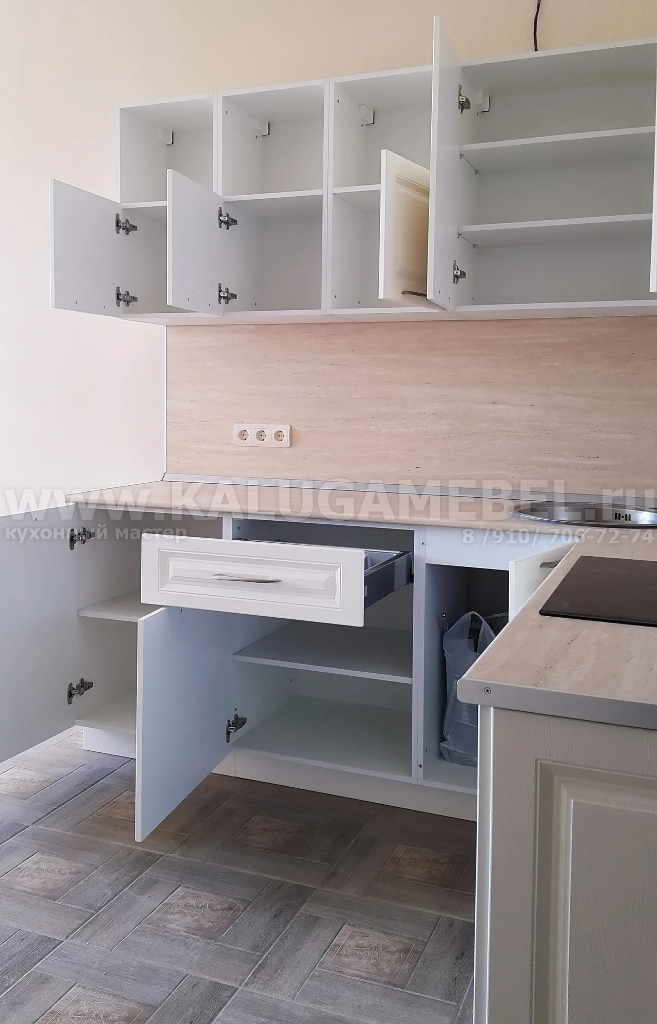 кухня Ламбер Милк с фрезер 4