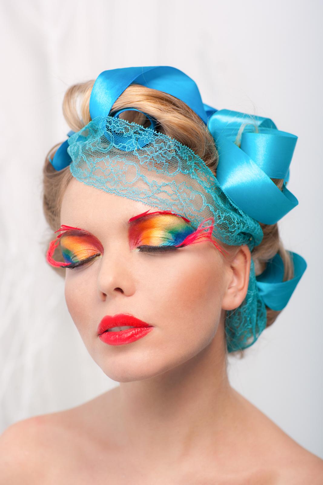 Анастезия в радужном мейкапе - фотограф Бязров