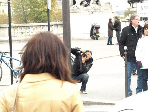 Полина Аскери и фотограф Владимир Бязров в  Париже