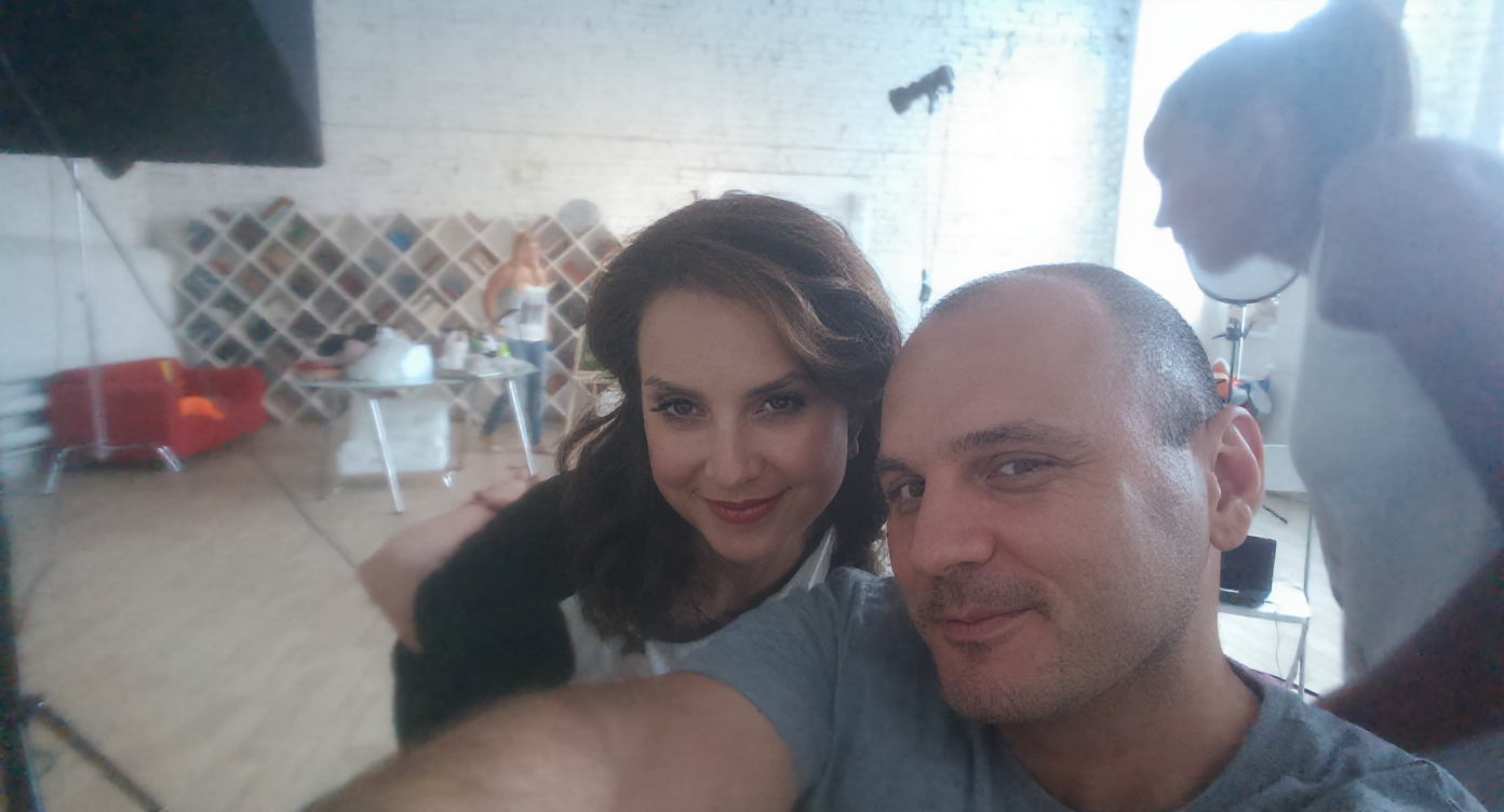 Ирина Слуцкая и фотограф Бязров