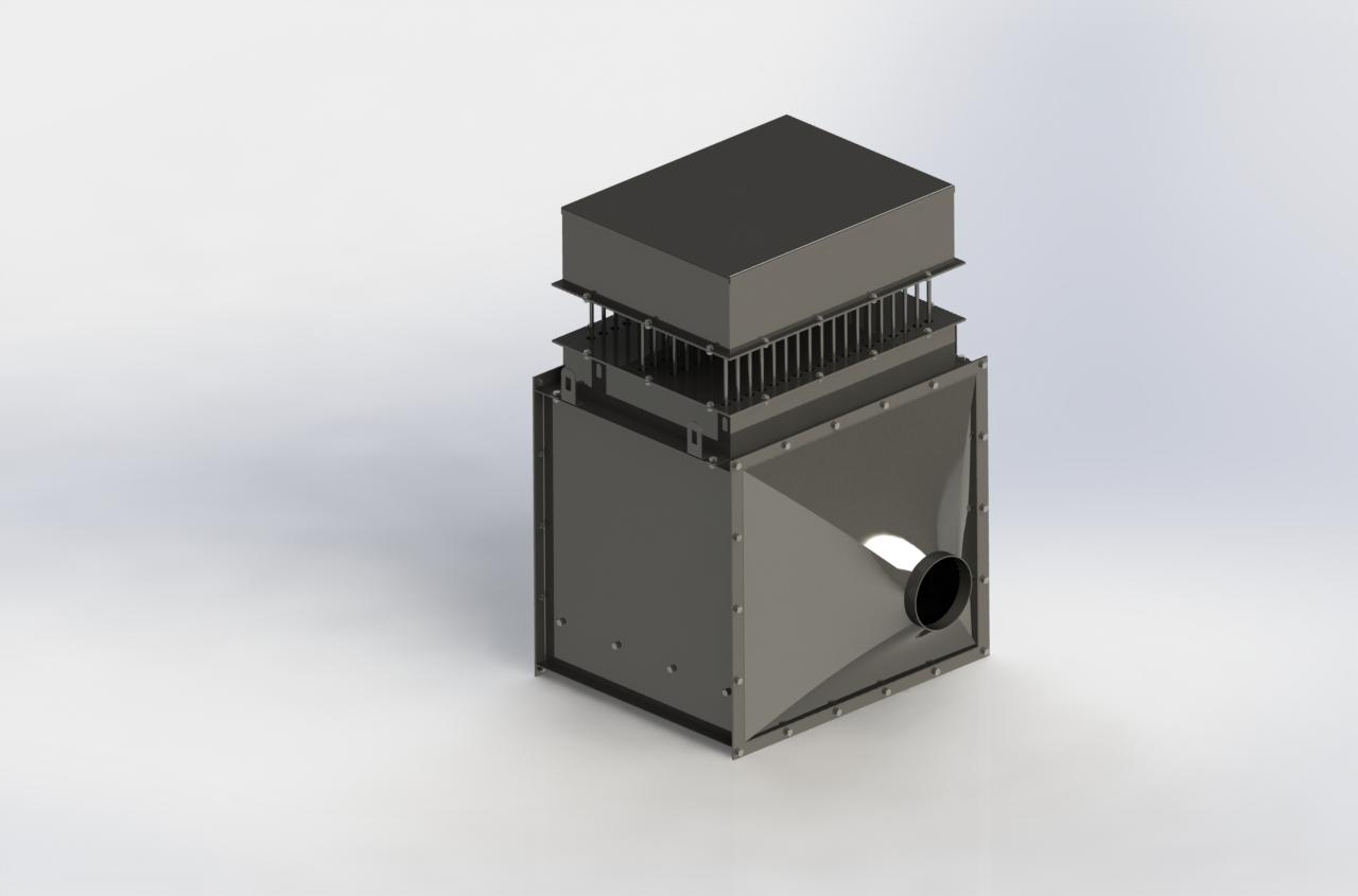 3D сложной металлической детали