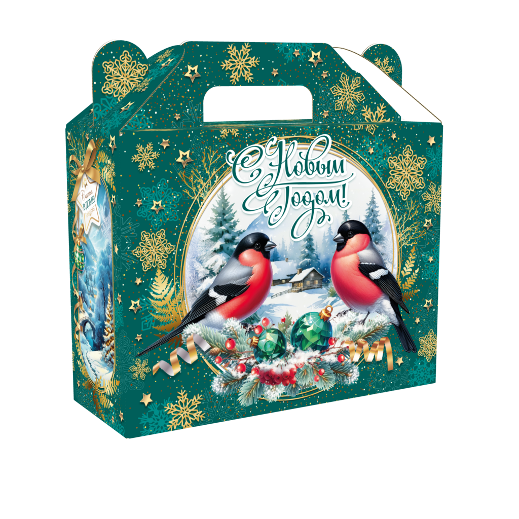 Новогодние подарки Куб красный