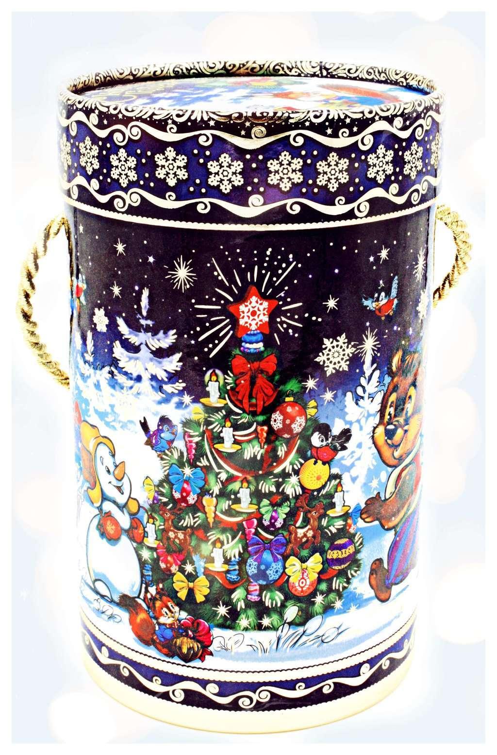 Новогодний подарок Шестигранник Дед Мороз