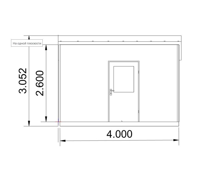 Хозблок шириной 2 м длинной 4 м, каркас, надежное основание, односкатная крыша, кровля - профлист или гибкая черепица