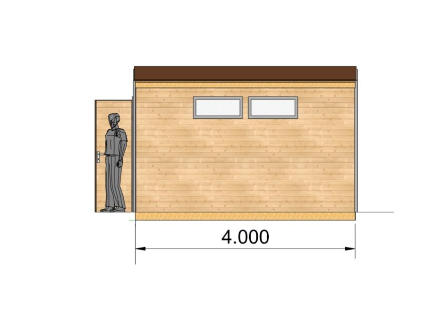 Хозблок шириной 2 м длинной 4 м, каркас, надежное основание, односкатная крыша, кровля - профлист или гибкая черепица.