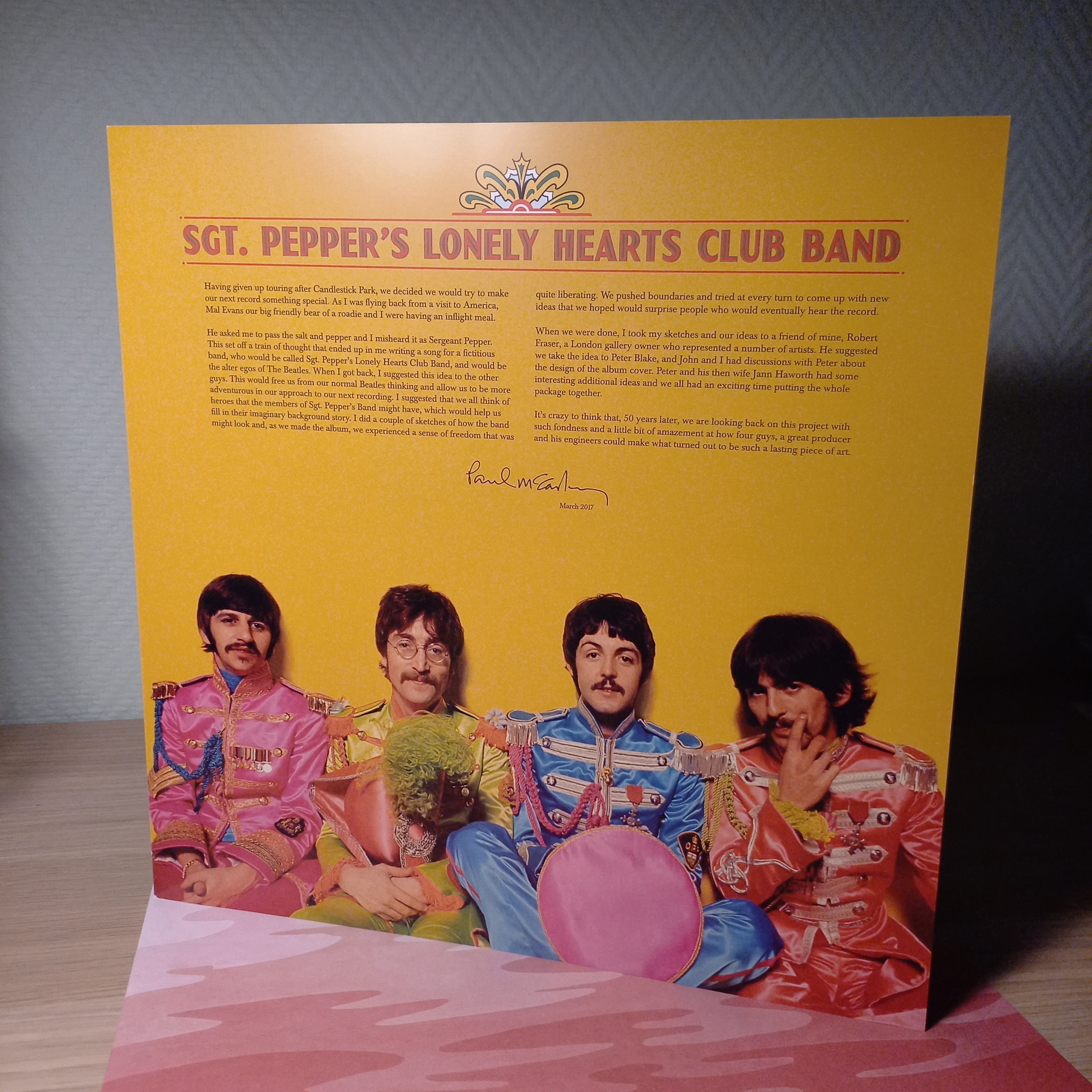 Sgt. Peppers Lonely Hearts Club Band Буклет A, конверт