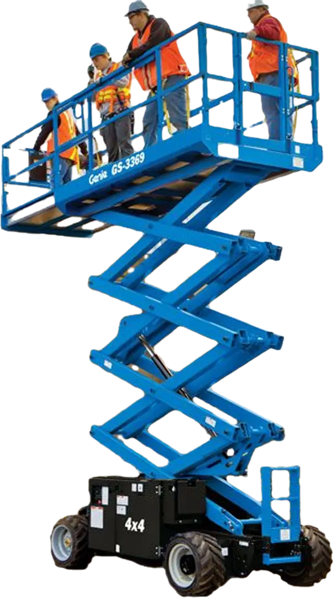 взять в аренду ножничный подъёмник 