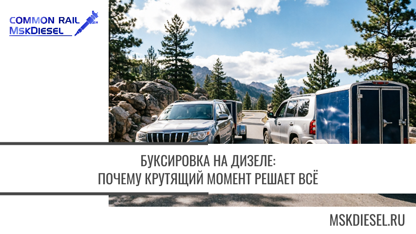 Буксировка на дизеле: почему крутящий момент решает всё