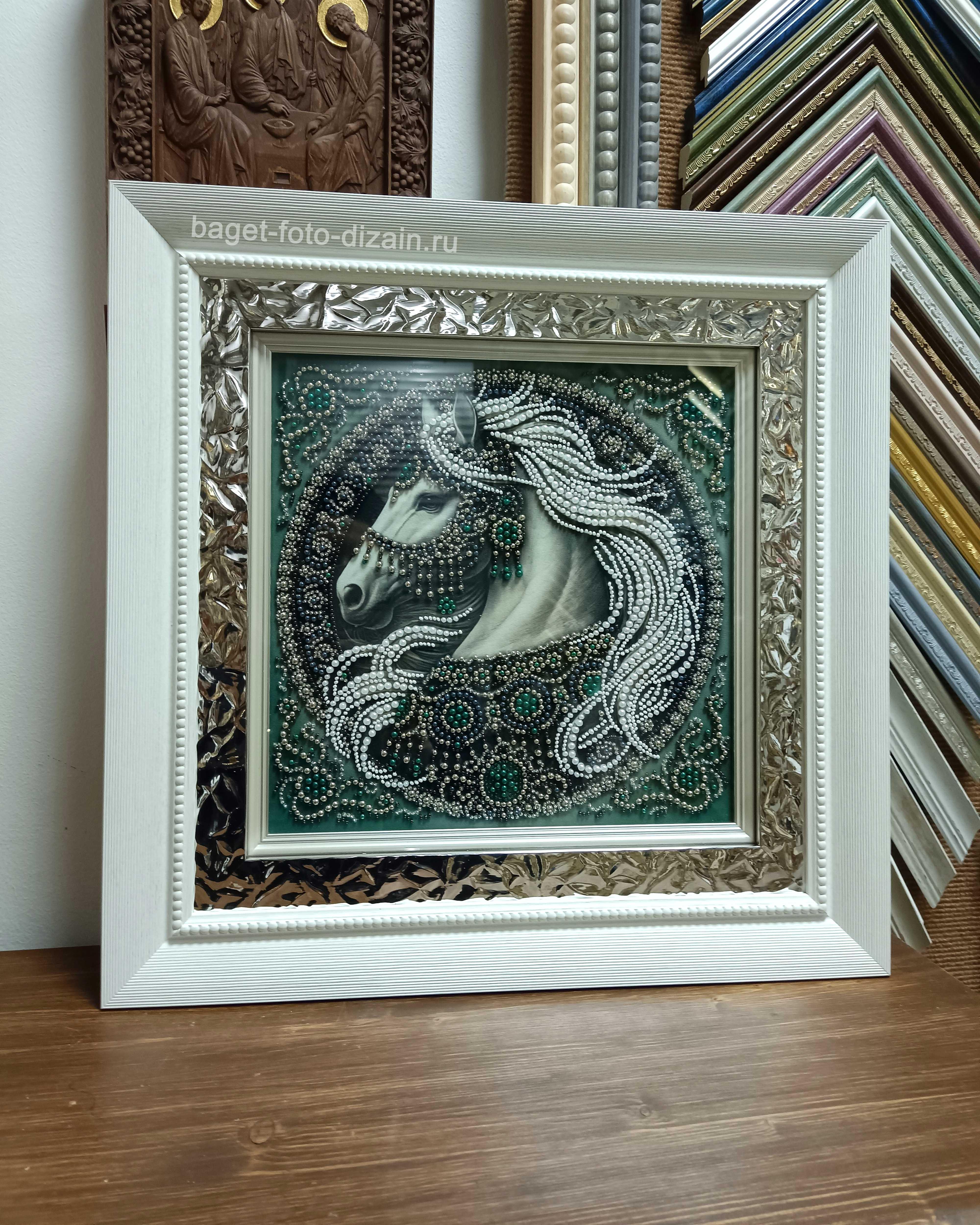 Вышивка в раме, БАГЕТ-ФОТО-ДИЗАЙН