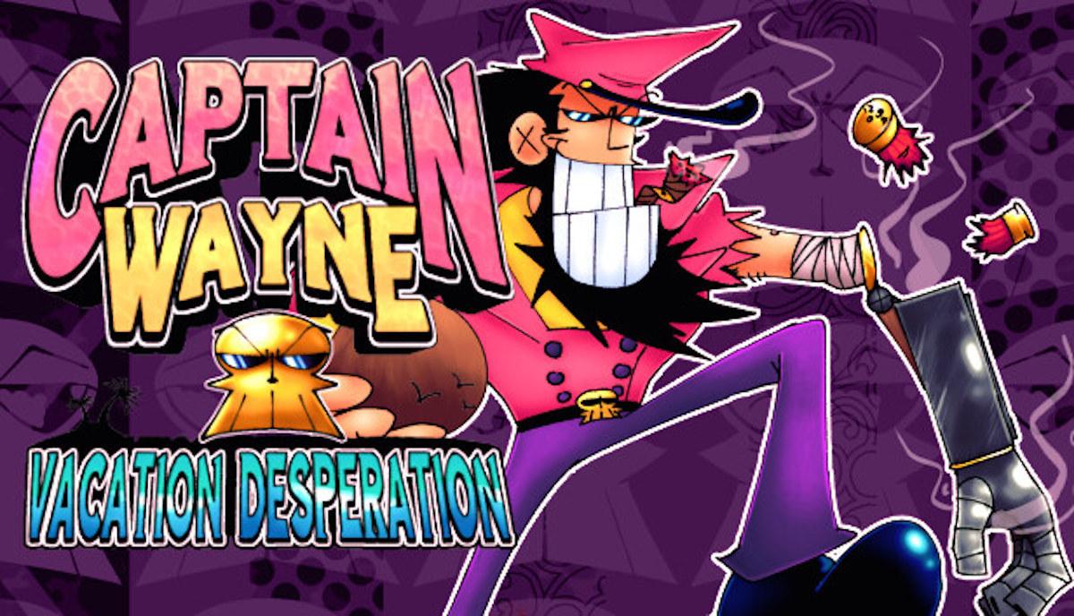 Captain Wayne: Vacation Desperation — это безумный ретро-шутер от Ciaran Games LLC и Silver Lining Interactive, где главный герой — капитан Уэйн — мечет яростную кровь с собой: его рука — это двустволка.
