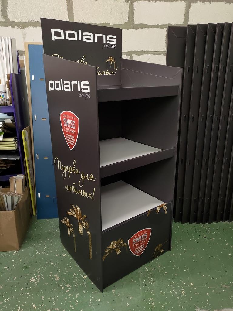 Изготовление рекламных картонных стоек, стендов и дисплеев на заказ в Москве