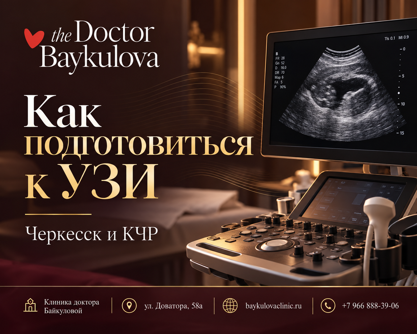 Как подготовиться к УЗИ в Черкесске и КЧР — Клиника доктора Байкуловой